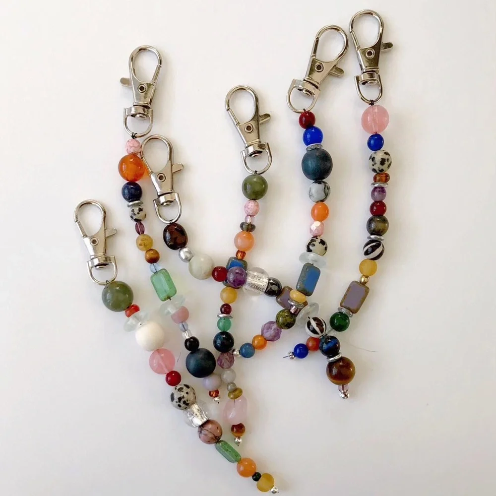 handmade one of a kind bag charm / keychain - Picture 3 of 4